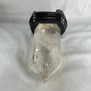Natural Clear Quartz Tower with Wooden Stand Display 1188.6g 118.0 by 886 by 185.0mm - Huangs Jadeite and Jewelry Pte Ltd