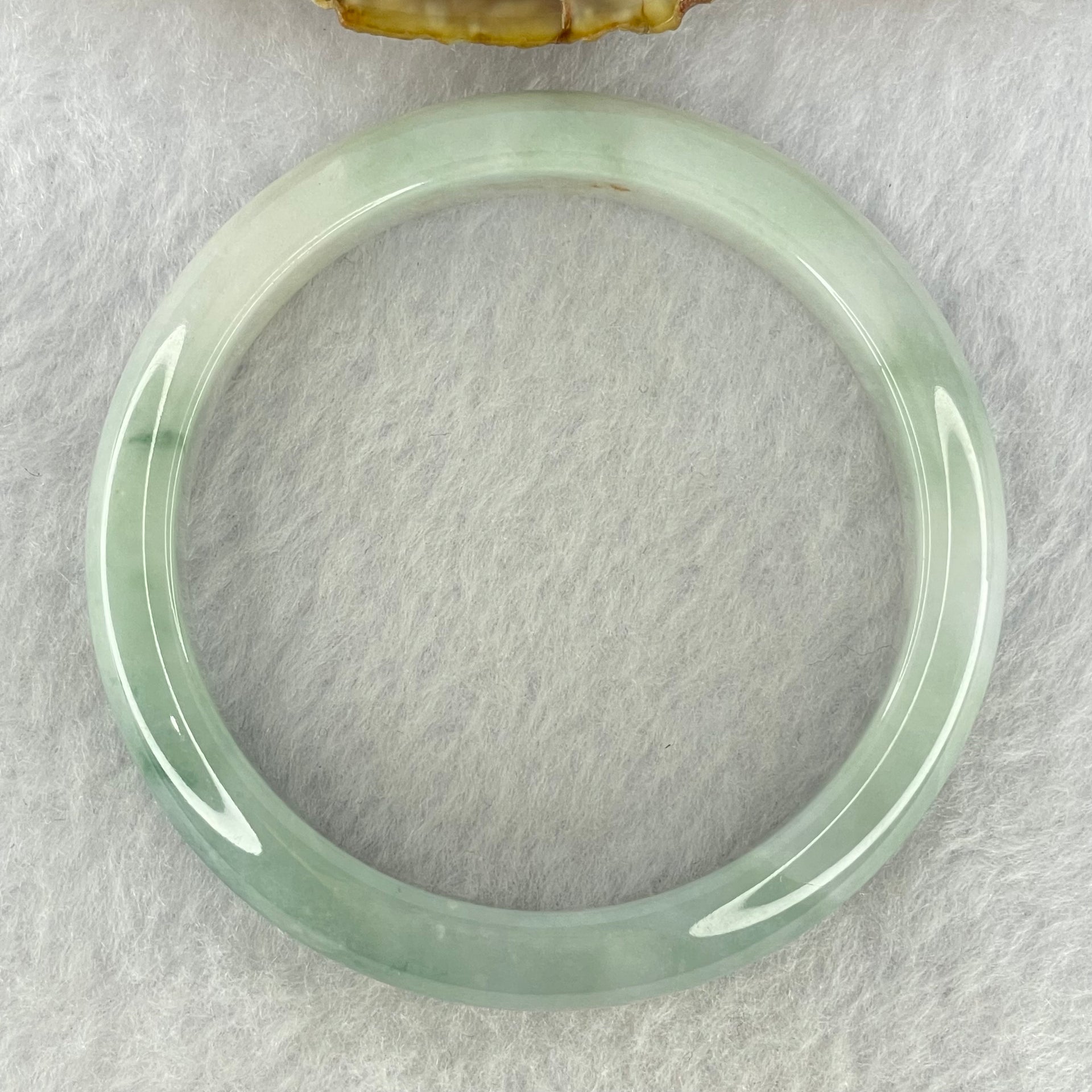 Type A Sky Blue and Faint Lavender with Blueish Green Piao Hua Jadeite Bangle Internal Diameter 53.6mm 39.94g 11.2 by 7.0mm (Internal Line) - Huangs Jadeite and Jewelry Pte Ltd