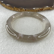 Natural Greyish Purple Agate Bangle 47.52g Internal Diameter 59.2mm 10.4 by 10.6mm (Perfect) - Huangs Jadeite and Jewelry Pte Ltd