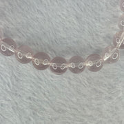 Natural Rose Quartz Beads Bracelet 天然玫瑰石英珠手链 20.77g 16cm 8.9mm 22 Beads - Huangs Jadeite and Jewelry Pte Ltd
