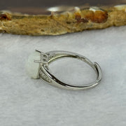 Natural Moonstone In S925 Sliver Ring (Adjustable Size) 1.79g 11.0 by 5.9 by 5.0mm - Huangs Jadeite and Jewelry Pte Ltd
