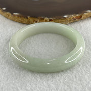 Type A Natural Light Green Jadeite Bangle Internal Diameter 56.0mm 59.04g 12.4 by 9.3mm (Close to Perfect) - Huangs Jadeite and Jewelry Pte Ltd