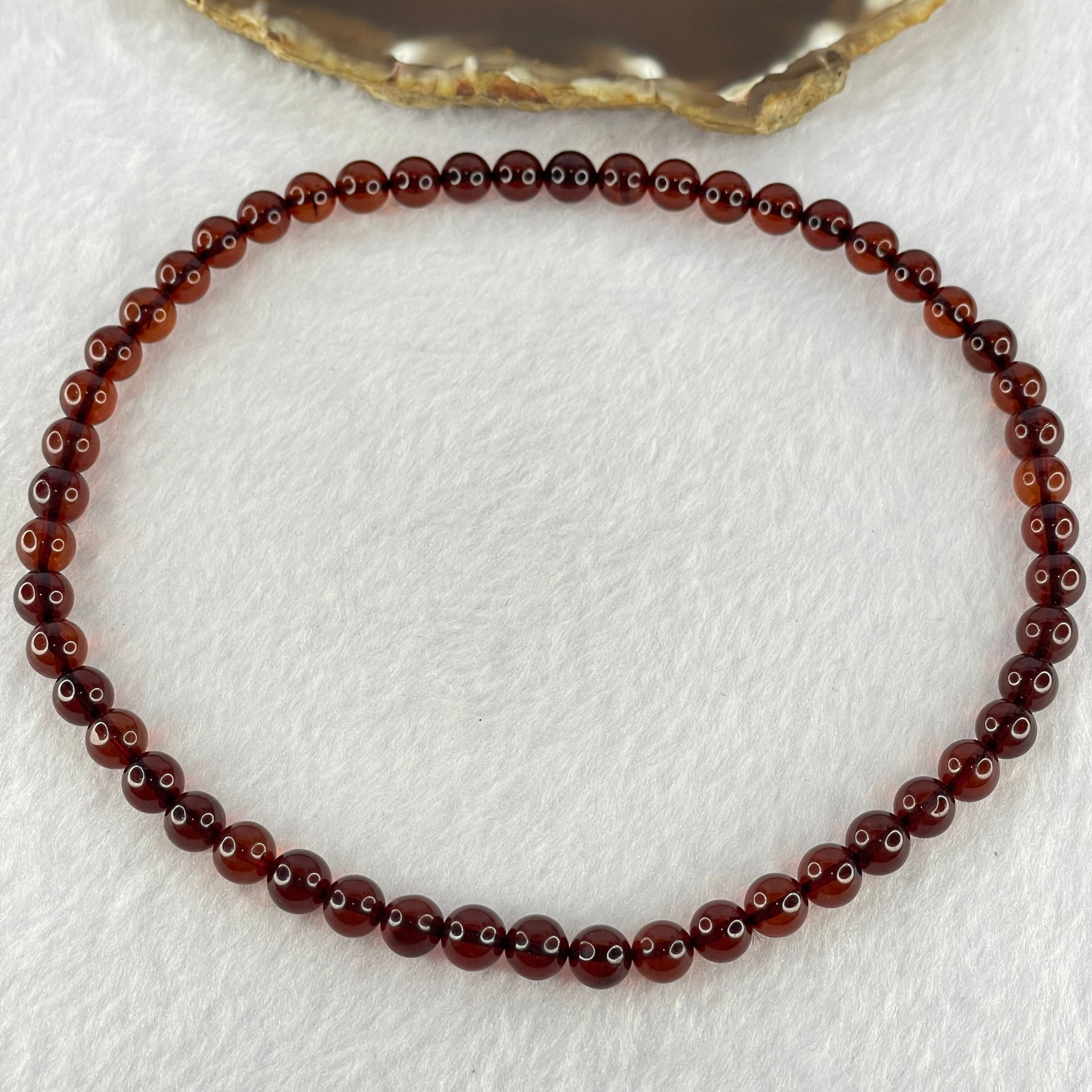 Natural Mixed Color Amber Beads Elastic Necklaces 6.71g 58cm 4.9mm 117 Beads - Huangs Jadeite and Jewelry Pte Ltd