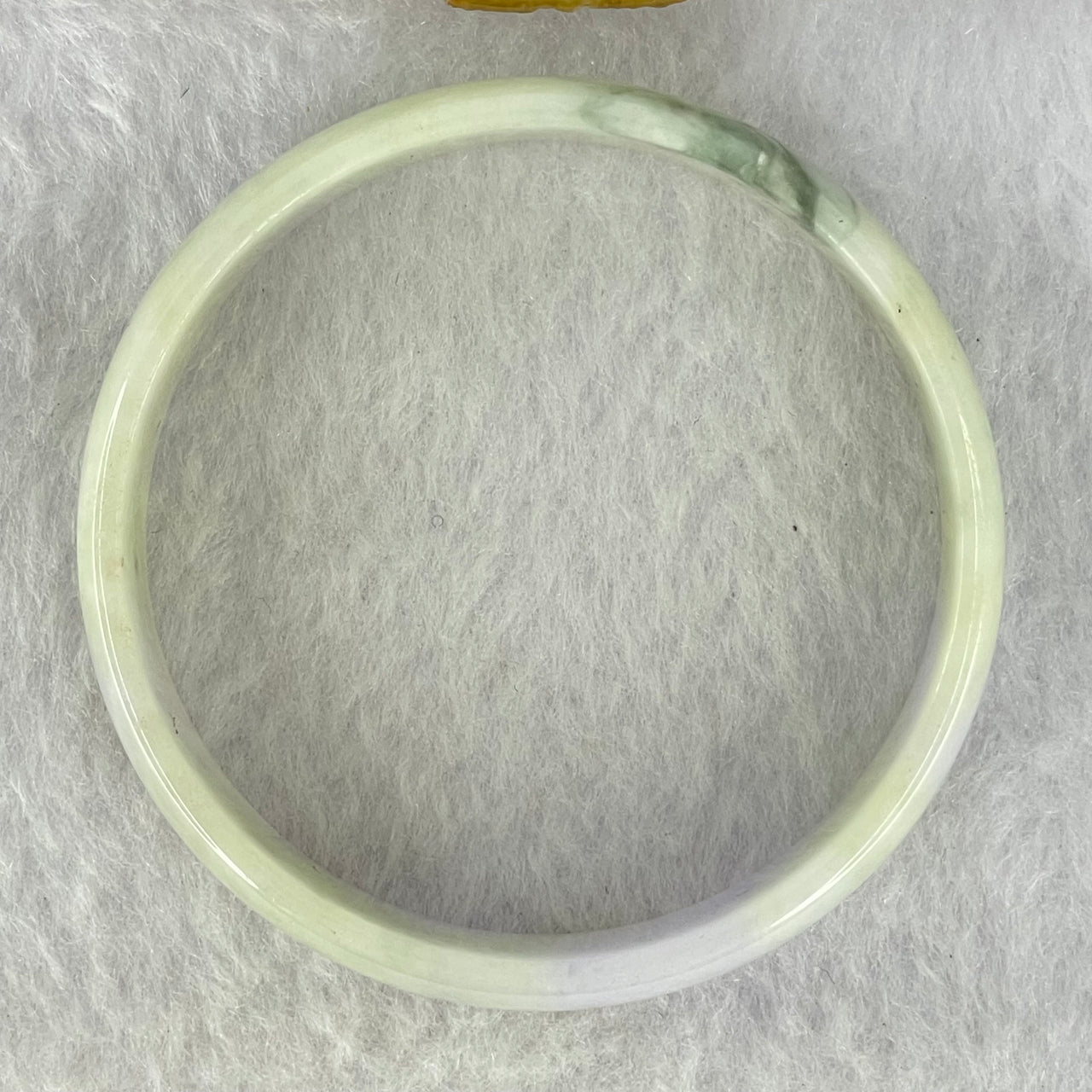 Type A Lavender and Green Jadeite Bangle Internal Diameter 52.0mm 24.79g 13.4 by 4.1mm (External Rough) - Huangs Jadeite and Jewelry Pte Ltd