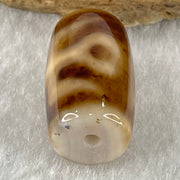 Natural Powerful Tibetan Old Oily Agate Patina Guiren Tairen Human Dzi Bead Totem Amulet Heavenly Master (Tian Zhu) 贵人天诛 4.87g 19.6 by 11.7mm - Huangs Jadeite and Jewelry Pte Ltd