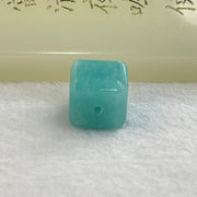 Blueish Green Aventurine Block For Bracelet or Necklace 3.11g 11.3 by 11.1mm - Huangs Jadeite and Jewelry Pte Ltd