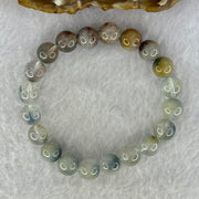 Natural Blue Rabbit Hair Rutilated Quartz Beads Bracelet 25.33g 16.5cm 9.9mm 20 Beads - Huangs Jadeite and Jewelry Pte Ltd