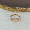 Natural Morganite in 925 Sliver Rose Gold Ring (Adjustable Size) 2.05g 5.0 by 3.6 by 1.5mm - Huangs Jadeite and Jewelry Pte Ltd