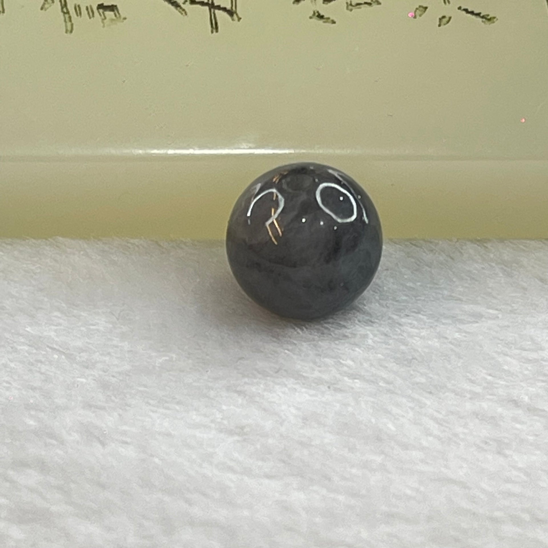 Type A Grey Wuji Jadeite Beads for Bracelet/Necklace/Earring/Ring 1.87g 10.0mm - Huangs Jadeite and Jewelry Pte Ltd