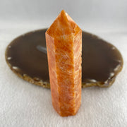 Natural Orange Calcite Quartz Tower Display 88.68g 89.1 by 26.7 by 23.2mm - Huangs Jadeite and Jewelry Pte Ltd