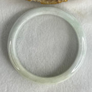 Type A Light Blueish Green Jadeite Bangle 48.62g Inner Diameter 56.7mm 12.5 by 7.3mm (Internal Line) - Huangs Jadeite and Jewelry Pte Ltd