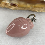 Natural Pink Gobi Agate Carrot Charm 2.28g 16.0 by 10.7mm - Huangs Jadeite and Jewelry Pte Ltd