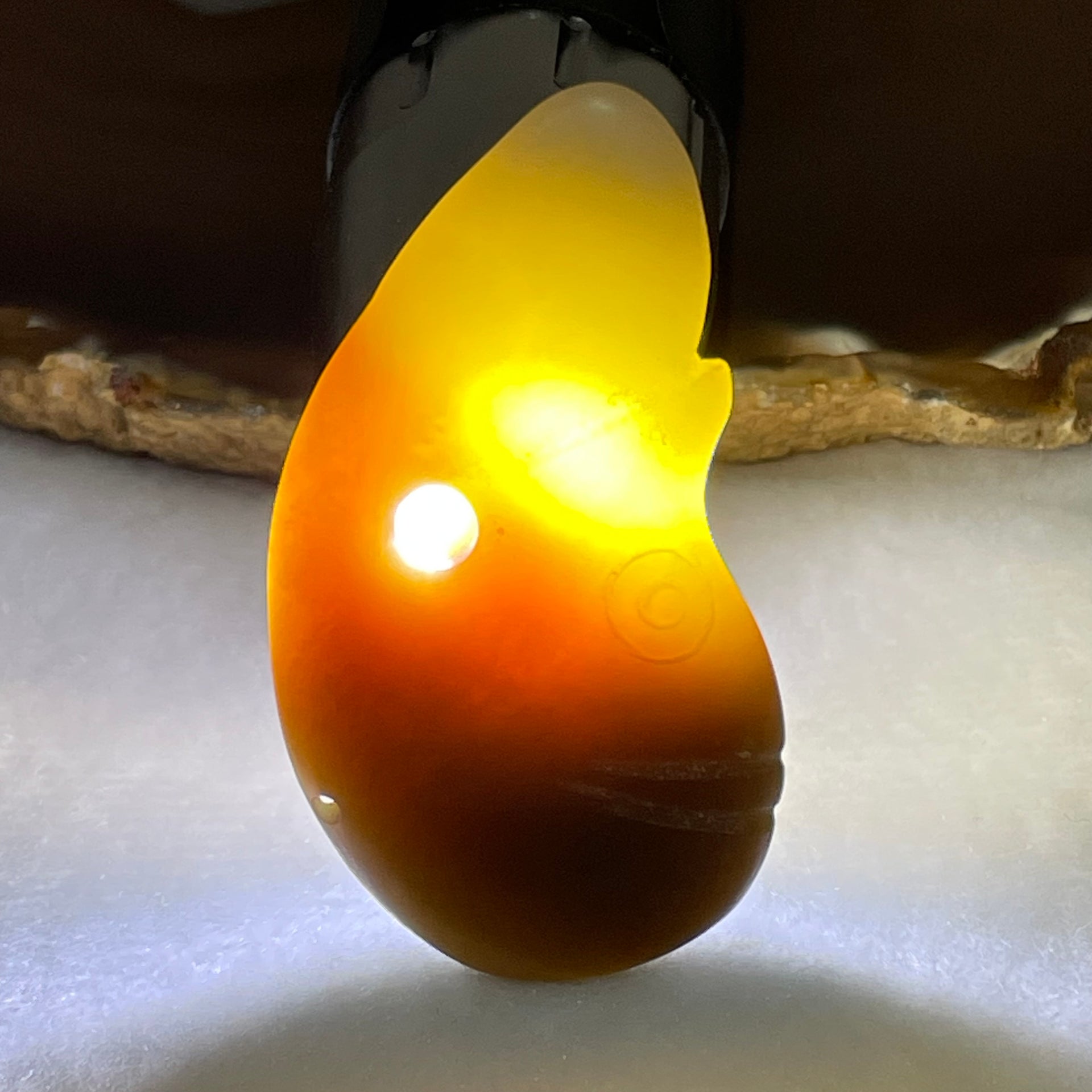 Ancient Natural Brown and Faint Green Nephrite Unknown Pendant 21.31g 54.9 30.7 by 7.6mm - Huangs Jadeite and Jewelry Pte Ltd