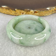 Type A Green Lavender with Green Piao Hua Jadeite Baby Bangle and Ping An Kou Donut Set 63.29g 13.7 by 7.7mm 35.5 by 11.0mm (Close to Perfect) - Huangs Jadeite and Jewelry Pte Ltd