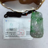 Type A Lavender and Spicy Green Piao Hua Jadeite Shan Shui and Benefactor 87.19g 79.4 by 40.7 by 11.7mm - Huangs Jadeite and Jewelry Pte Ltd