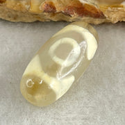 Natural Powerful Tibetan Old Oily Agate 3 Eyes Dzi Bead Heavenly Master (Tian Zhu) 三眼天诛 2.97g 20.1 by 10.2mm - Huangs Jadeite and Jewelry Pte Ltd