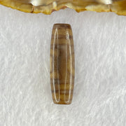 Natural Powerful Tibetan Old Oily Agate Sky Door Serenity 1 Eye Dzi Bead Heavenly Master (Tian Zhu) 一眼天诛 8.49g 38.1 by 11.7mm - Huangs Jadeite and Jewelry Pte Ltd