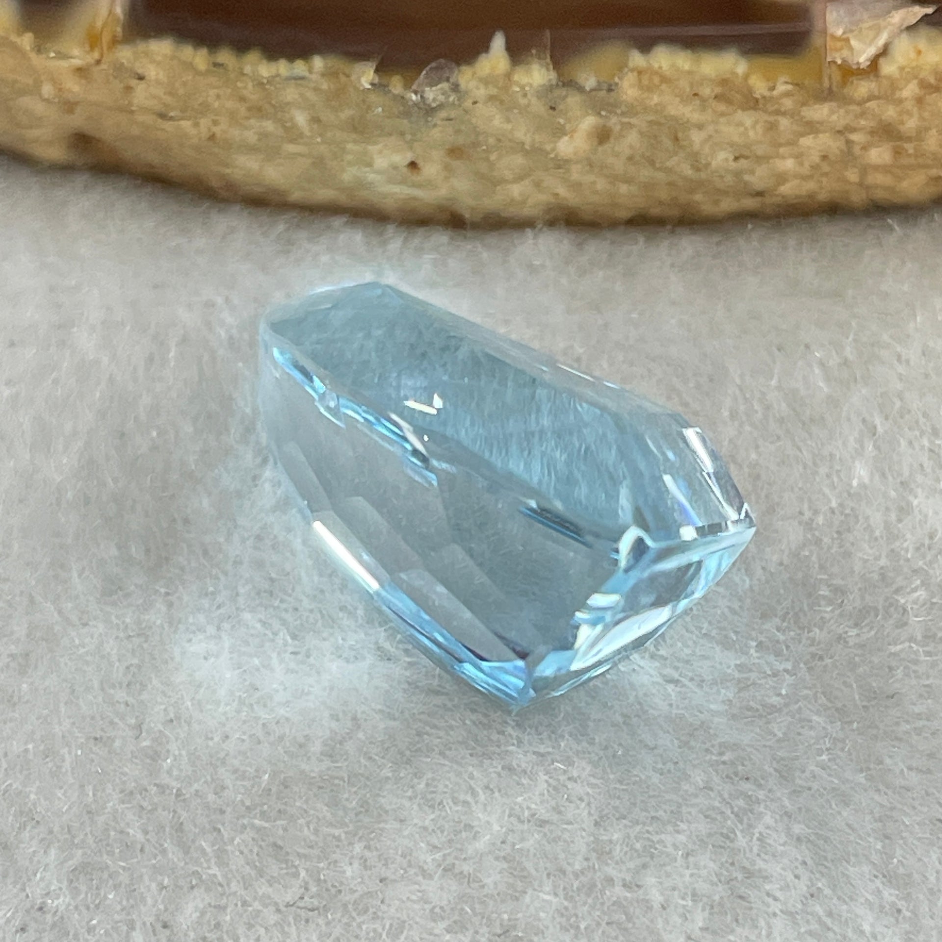 Natural Sky Blue Topaz Trillion Shape 17.64ct 20.4 by 13.0 by 9.8mm - Huangs Jadeite and Jewelry Pte Ltd