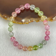 Good Grade Natural Elbaite Tourmaline Beads Bracelet 16.74g 15cm 7.8mm 24 Beads - Huangs Jadeite and Jewelry Pte Ltd