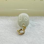 White Cat's Eye Glass Charm Pendent 2.63g 13.3 by 10.4mm - Huangs Jadeite and Jewelry Pte Ltd