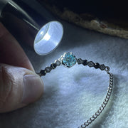 Certified Moissanites Bracelet in S925 Sliver 3.10g 7.0 by 2.5mm - Huangs Jadeite and Jewelry Pte Ltd