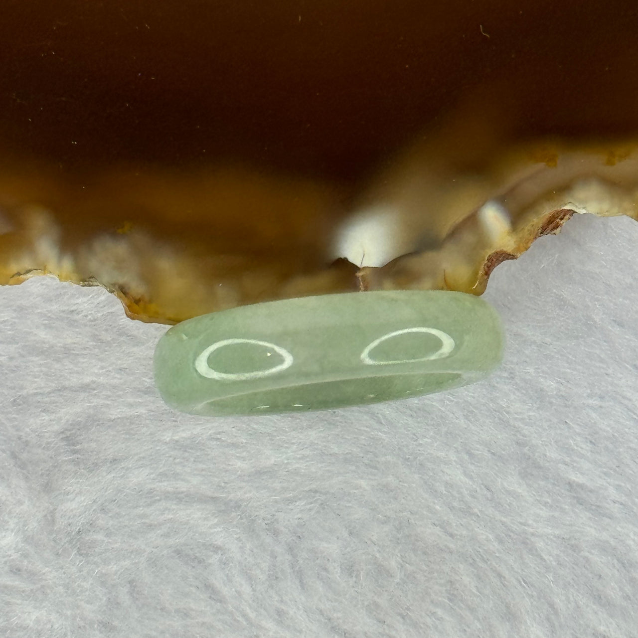 Type A Green Jadeite Ring 3.65g 5.8 by 3.8mm US7.25 HK16 - Huangs Jadeite and Jewelry Pte Ltd