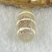 Natural Powerful Tibetan Old Oily Agate 3-Lines Dzi Bead Heavenly Master (Tian Zhu) 三行天诛 3.13g 17.7 by 9.9mm - Huangs Jadeite and Jewelry Pte Ltd