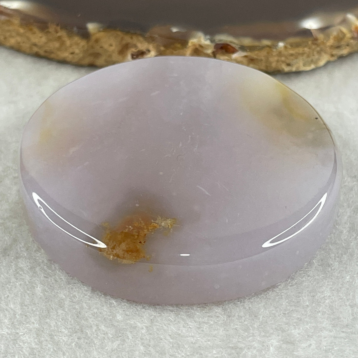 Natural Purple Flower Agate Bangle Set 119.44g Inner Diameter 55.6mm 10.8 by 11.2mm (Perfect) - Huangs Jadeite and Jewelry Pte Ltd