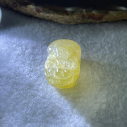 Natural Golden Rutilated Quartz Pixiu Charm 13.79g 33.3 by 17.9 by 14.6mm - Huangs Jadeite and Jewelry Pte Ltd