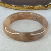 Transparent Pink with Purple and Orange Quartzite Jade Bangle 天山玉手镯 62.0mm 62.98 by 15.5 by 8.8mm - Huangs Jadeite and Jewelry Pte Ltd