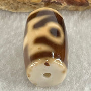 Natural Powerful Tibetan Old Oily Agate Patina Guiren Tairen Human Dzi Bead Totem Amulet Heavenly Master (Tian Zhu) 贵人天诛 4.82g 19.9 by 11.5mm - Huangs Jadeite and Jewelry Pte Ltd