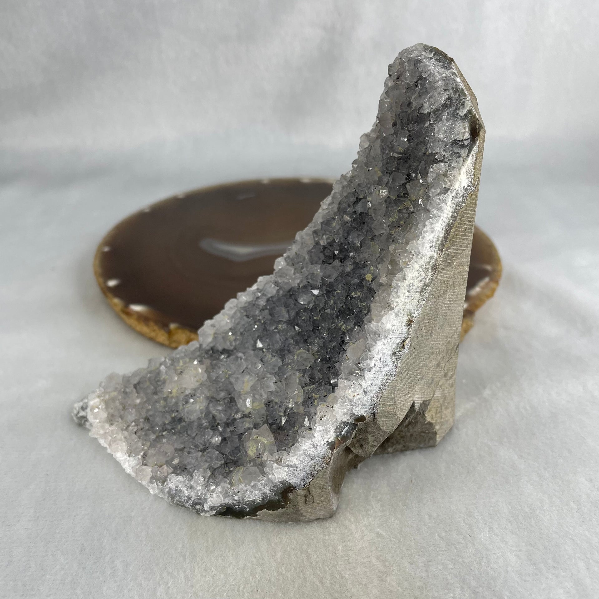 Natural Amethyst Rough Display  398.05g 108.9 by 54.5 by 98.1mm - Huangs Jadeite and Jewelry Pte Ltd