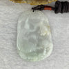 Type A Green Lavender Yellow Jadeite Double Fish 双鱼 Pendant 16.84g 48.6 by 33.1 by 4.8mm - Huangs Jadeite and Jewelry Pte Ltd