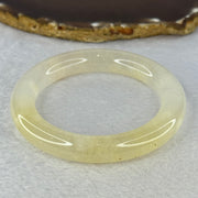 Transparent Yellow to White Quartzite Jade Bangle 天山玉手镯 Internal Diameter 56.9mm 60.55g 11.7 by 11.7mm - Huangs Jadeite and Jewelry Pte Ltd