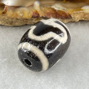 Natural Powerful Tibetan Old Oily Agate Double Bodhi Tree Dzi Bead Heavenly Master (Tian Zhu) 菩提树天珠 4.85g 17.5 by 13.5mm - Huangs Jadeite and Jewelry Pte Ltd