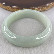 Certified Natural Type A Light Green Jadeite Bangle | (71.72g | 54.8mm Inner Diameter | 16.2mm Wide x 8.9mm | Perfect | Radiance, Steady Wealth "Zheng Cai" Anchor & Feng Shui Prosperity Catalyst) - Huangs Jadeite and Jewelry Pte Ltd