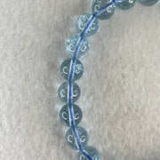 Above Average Natural Blue Topaz Beads Bracelet 23.54g 15.5cm 8.4mm 23 Beads - Huangs Jadeite and Jewelry Pte Ltd