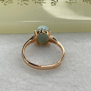 Natural Larimar in S925 Silver Rose Gold Color Ring (Adjustable Size) 2.36g 10.1 by 7.8 by 5.0mm - Huangs Jadeite and Jewelry Pte Ltd