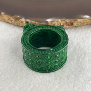 Magnificent Type A Rare Dragon Thumb Ring Jade Jadeite for Authority & Power - Huangs Jadeite and Jewelry Pte Ltd