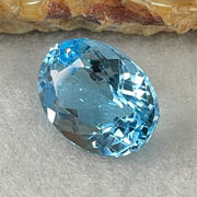 Natural Sky Blue Topaz Oval Shape 9.49ct 14.8 by 11.2 by 7.2mm - Huangs Jadeite and Jewelry Pte Ltd