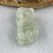 Special Natural Type A Light Green Jadeite Male Pixiu Pendant 20.74g 40.7 by 19.9 by 12.4mm - Huangs Jadeite and Jewelry Pte Ltd