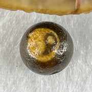 Natural Powerful Tibetan Old Oily Agate Yin Yang Bead Heavenly Master (Tian Zhu) 1.44g 10.0 by 10.3mm - Huangs Jadeite and Jewelry Pte Ltd