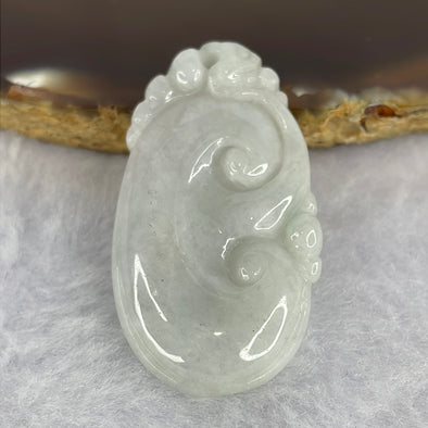 Type A Jelly Lavender with Faint Green Jadeite Ruyi 如意 49.25g 42.5 by 23.8 by 5.3mm - Huangs Jadeite and Jewelry Pte Ltd