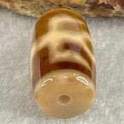 Natural Powerful Tibetan Old Oily Agate Patina Guiren Tairen Human Dzi Bead Totem Amulet Heavenly Master (Tian Zhu) 贵人天诛 4.82g 19.9 by 11.8mm - Huangs Jadeite and Jewelry Pte Ltd