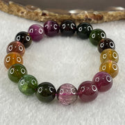 Good Grade Natural Tourmaline Crystal Bracelet 电气石 34.73g 15.5cm 10.9mm 17 Beads - Huangs Jadeite and Jewelry Pte Ltd