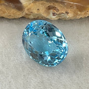 Natural Sky Blue Topaz Oval Shape 9.55ct 13.8 by 10.6 by 8.0mm - Huangs Jadeite and Jewelry Pte Ltd