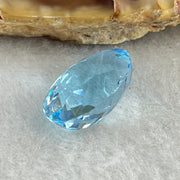 Natural Sky Blue Topaz Oval Shape 9.98ct 14.9 by 11.2 by 7.3mm - Huangs Jadeite and Jewelry Pte Ltd