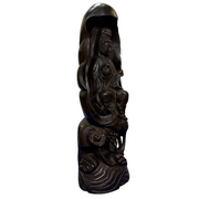 Natural Zitan Wood Guan Yin Display 5,331.6g 183.0 by 120.0 by 488.0mm - Huangs Jadeite and Jewelry Pte Ltd