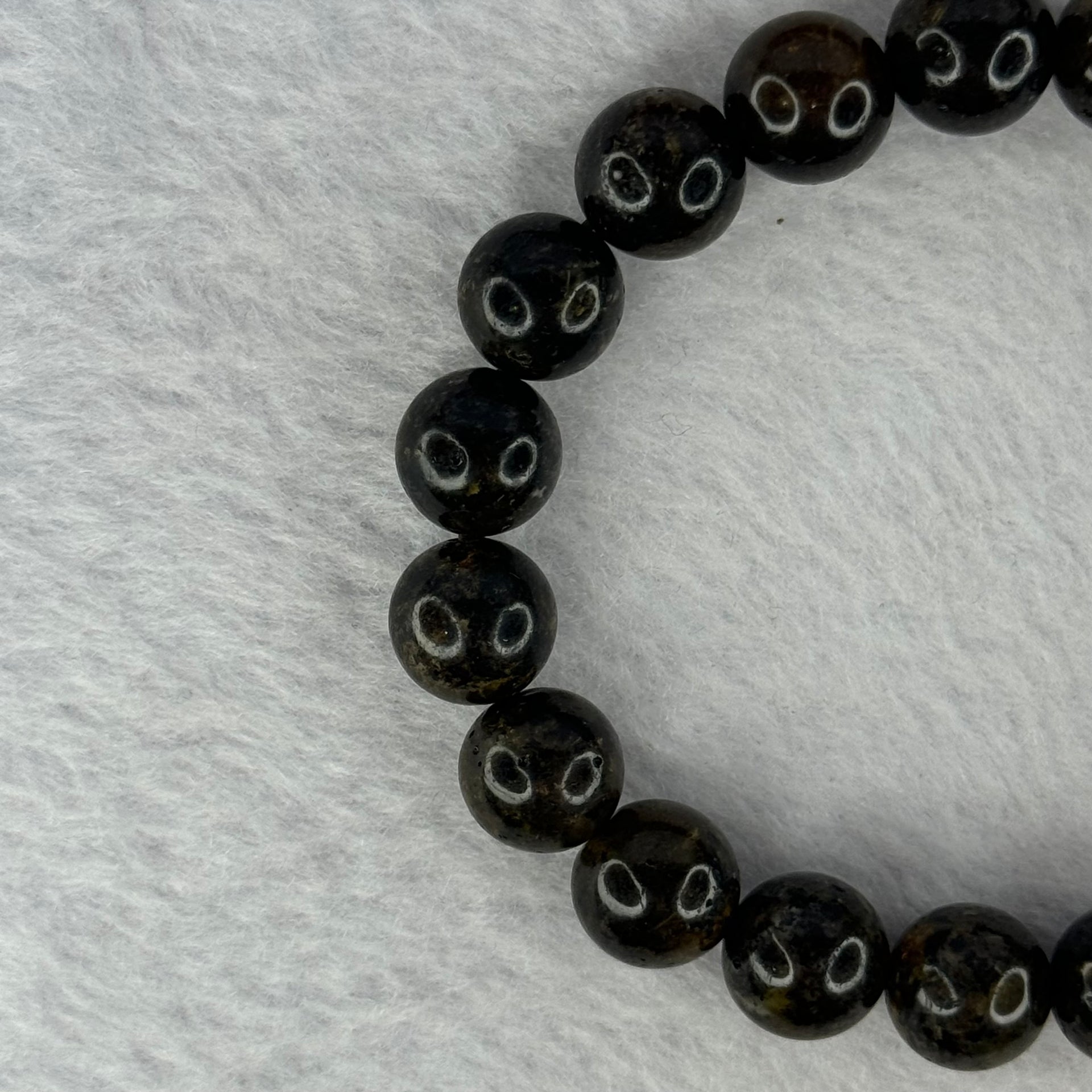 Natural Medicine Amber Beads Bracelet 天然药珀手链 10.38g 16cm 10.1mm 19 Beads - Huangs Jadeite and Jewelry Pte Ltd