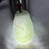 Type A Semi Icy Light Green Jadeite Ruyi Pendent 7.53g 40.2 by 23.6 by 3.6mm - Huangs Jadeite and Jewelry Pte Ltd